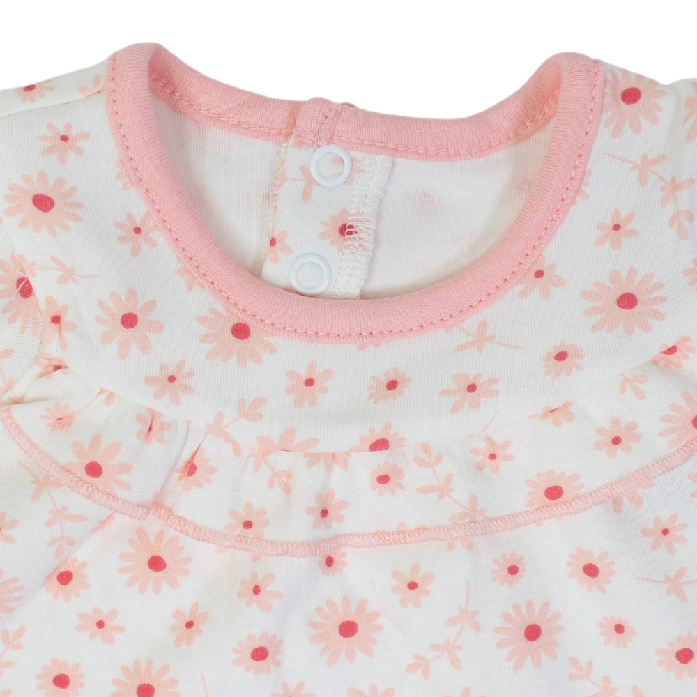 Baby Girls Cotton Sleeveless Ruffled Romper