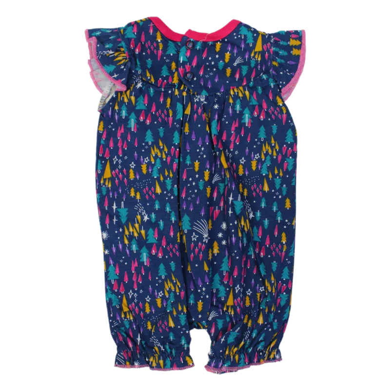 Baby Girls Cotton Sleeveless Ruffled Romper