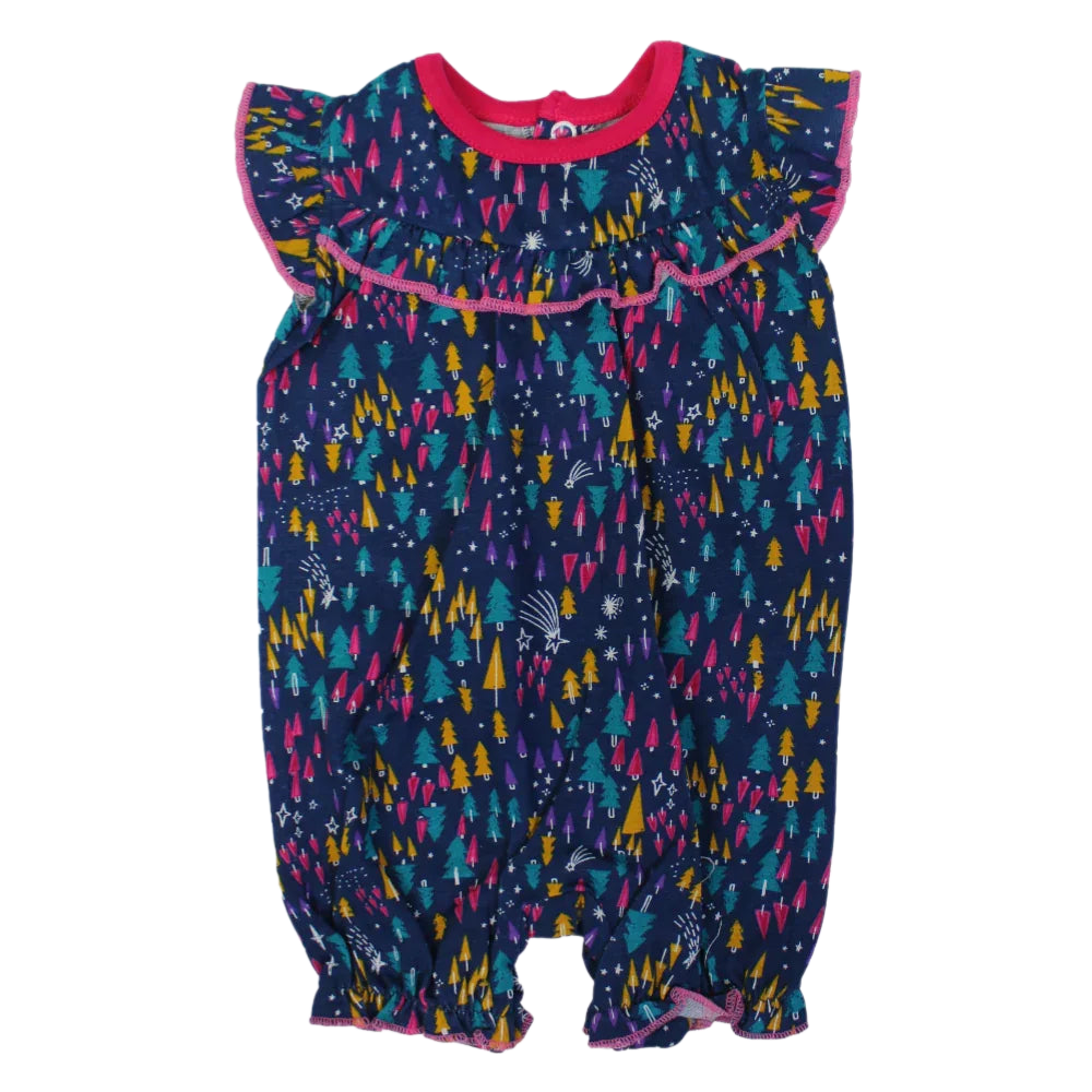 Baby Girls Cotton Sleeveless Ruffled Romper