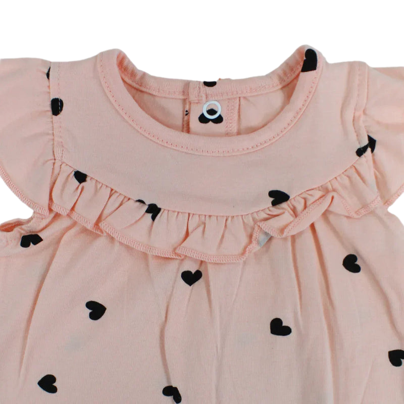 Baby Girls Cotton Sleeveless Ruffled Romper