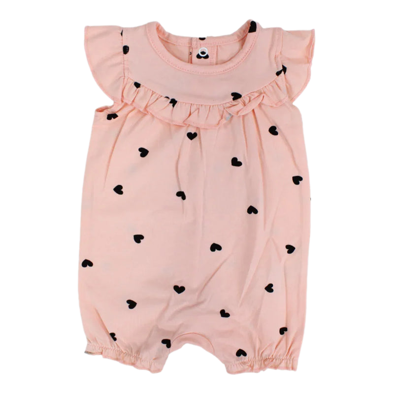 Baby Girls Cotton Sleeveless Ruffled Romper