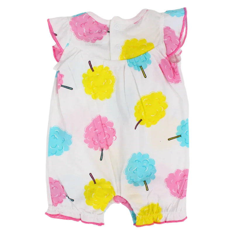 Baby Girls Cotton Sleeveless Ruffled Romper