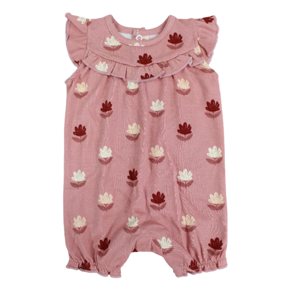 Baby Girls Cotton Sleeveless Ruffled Romper
