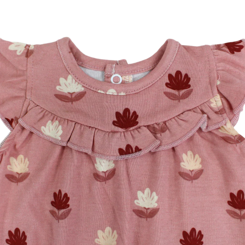 Baby Girls Cotton Sleeveless Ruffled Romper