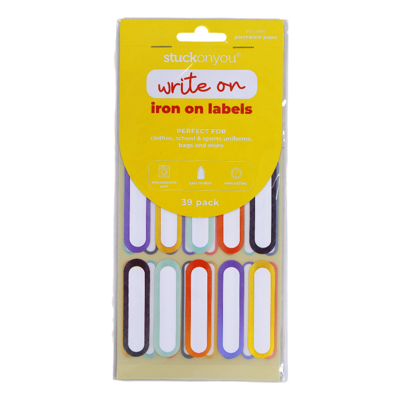 Thermos Write Iron-On Labels 40Pcs – Yellow