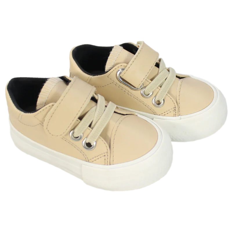 Unisex Leather Sneakers – Beige