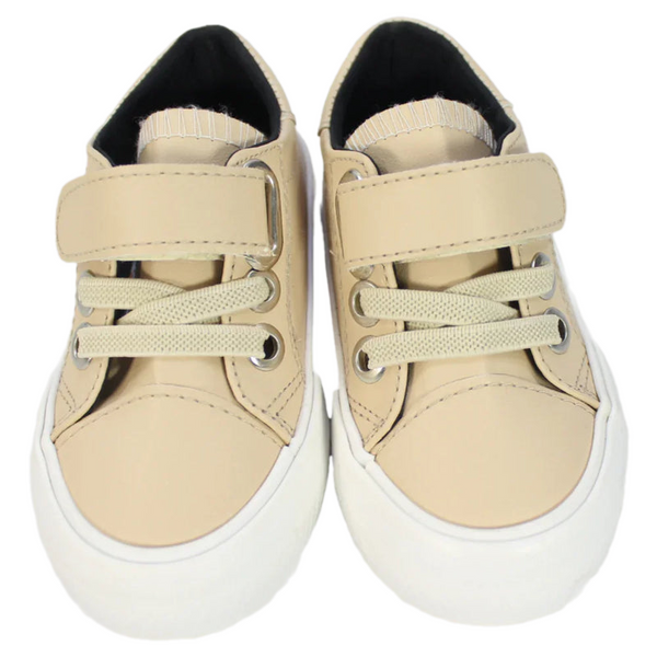 Unisex Leather Sneakers – Beige