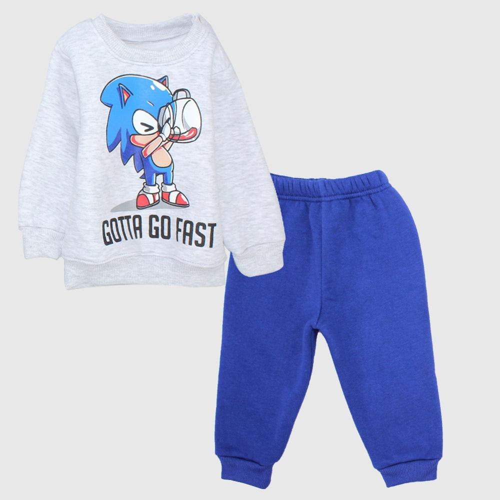 Sonic Long-Sleeved Fleeced Pajama - Ourkids - JOKY