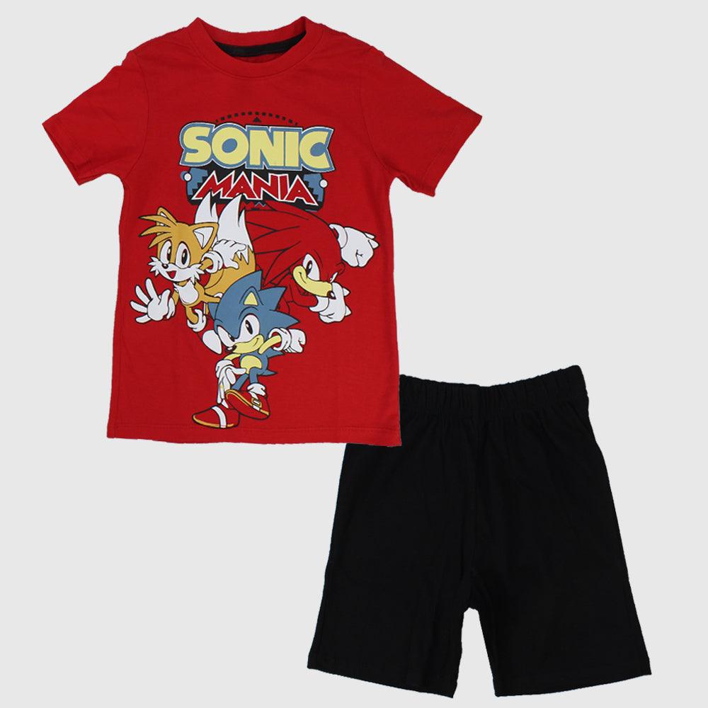 Sonic Mania Short-Sleeved Pajama - Ourkids - Rosso