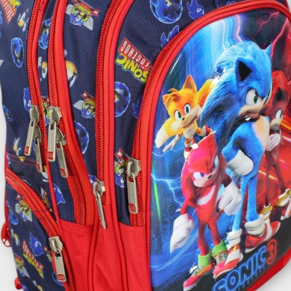 Sonic The Hedgehog 18 Inches Backpack - Ourkids - Golden Bag