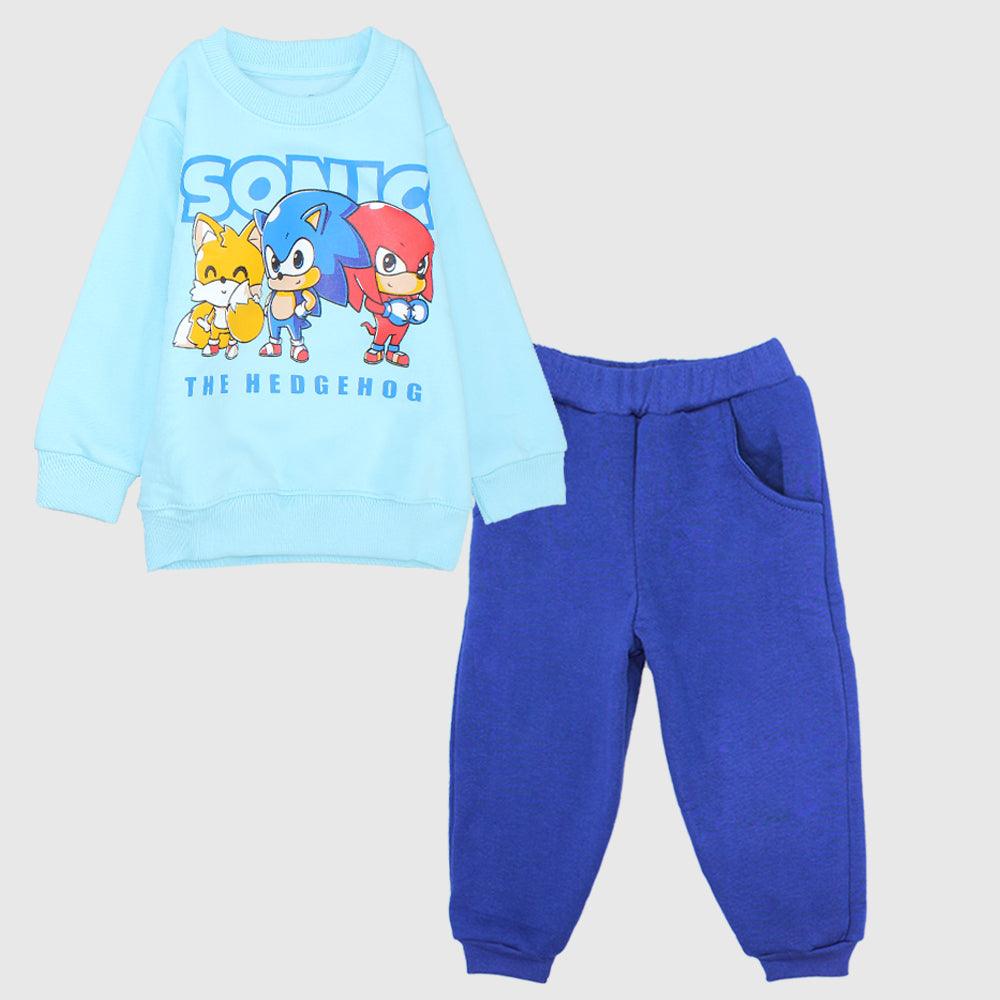 Sonic The Hedgehog Long-Sleeved Fleeced Pajama - Ourkids - JOKY