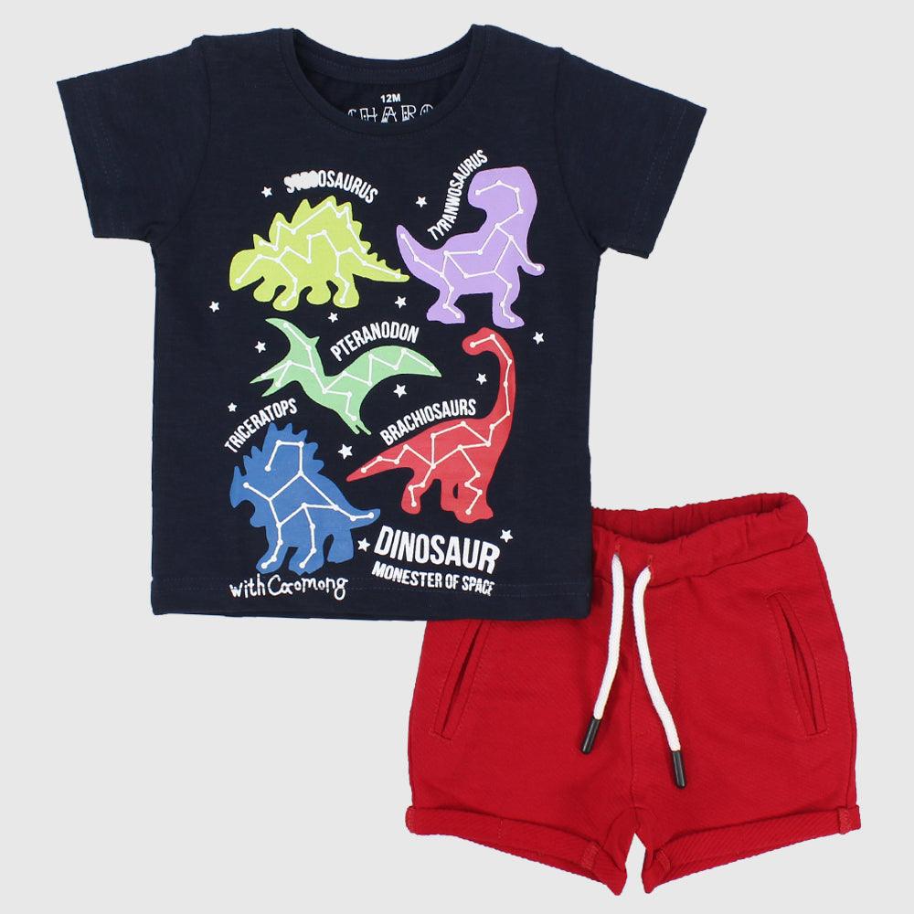 Space Dinosaurs 2-Piece Outfit Set - Ourkids - Sharo