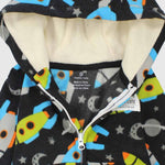 Space Hooded Footless Onesie - Ourkids - Carter's