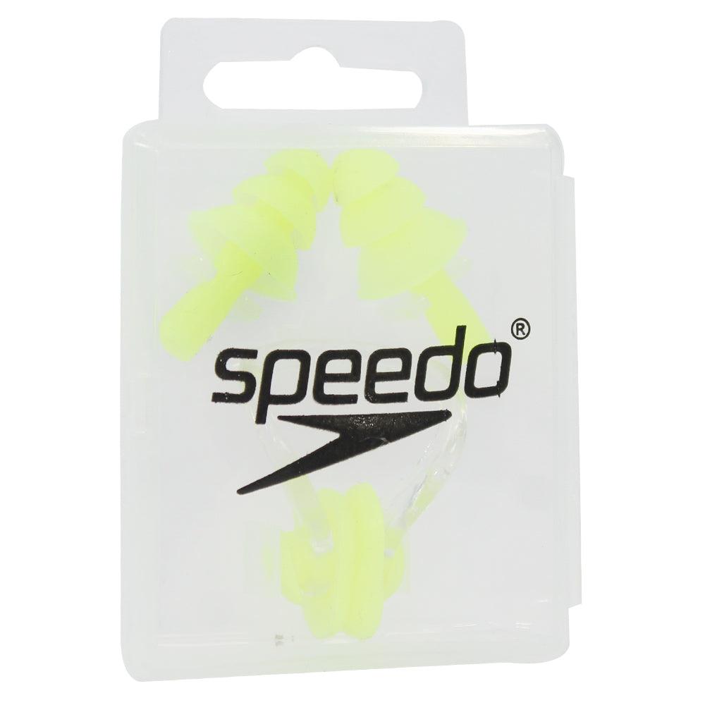 Speedo Swimming Diving Ear Plug + Nasal Splint Nose Clip Set (Yellow) - Ourkids - Speedo