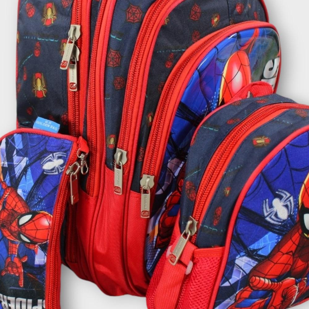 Spiderman 18 Inches School Set - Ourkids - Golden Bag