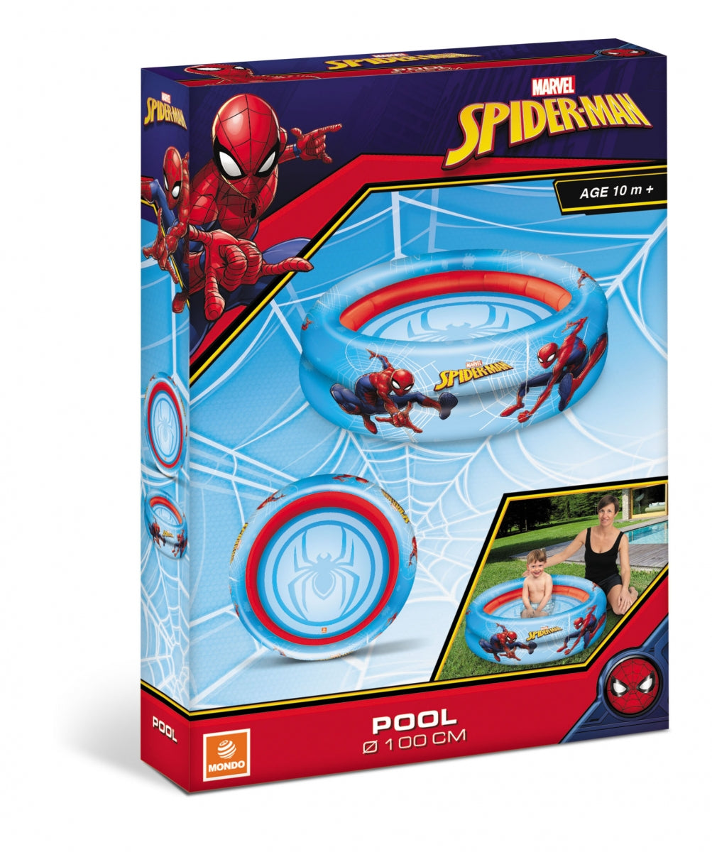 Spiderman Inflatable Pool 2 Rings 100 cm - Ourkids - Mondo