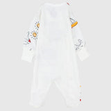 Splashing Whale Long-Sleeved Baby Footie - Ourkids - JOKY