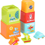 Stacking Blocks Set for Kids - 8 Pieces - Ourkids - Huanger