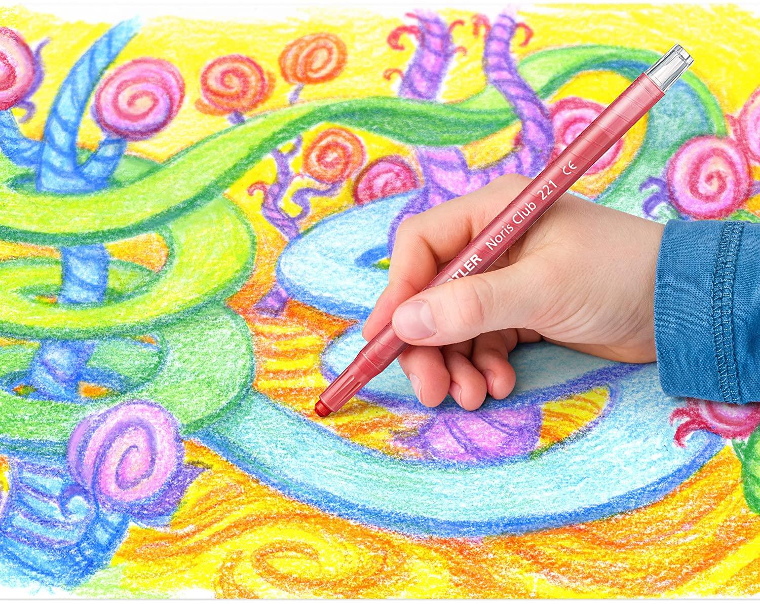 Staedtler 12 Noris Club Color Twister Wax Crayons - Ourkids - Staedtler