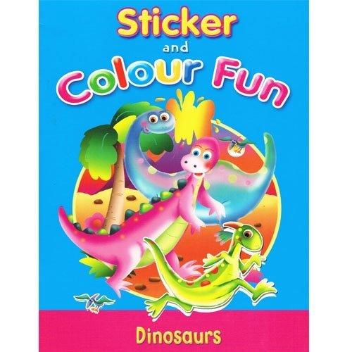Sticker And Color Fun Dinosaurs - Ourkids - OKO