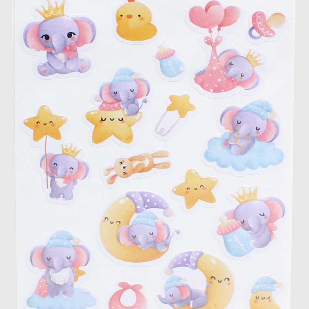 Stickers Pack - 60 Pieces (Elephants) - Ourkids - Spectrum Publishing