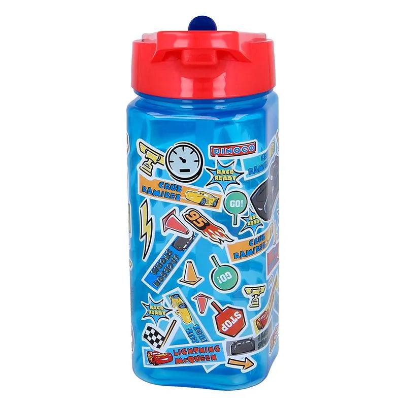 Stor 530ml Square Water Bottle - Cars - Ourkids - Stor