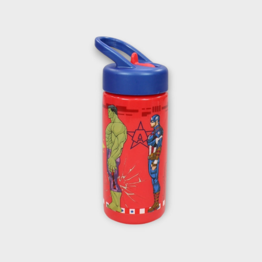 Stor Avengers Sports Water Bottle with Straw and Built-in Handle 410ml - Ourkids - Stor