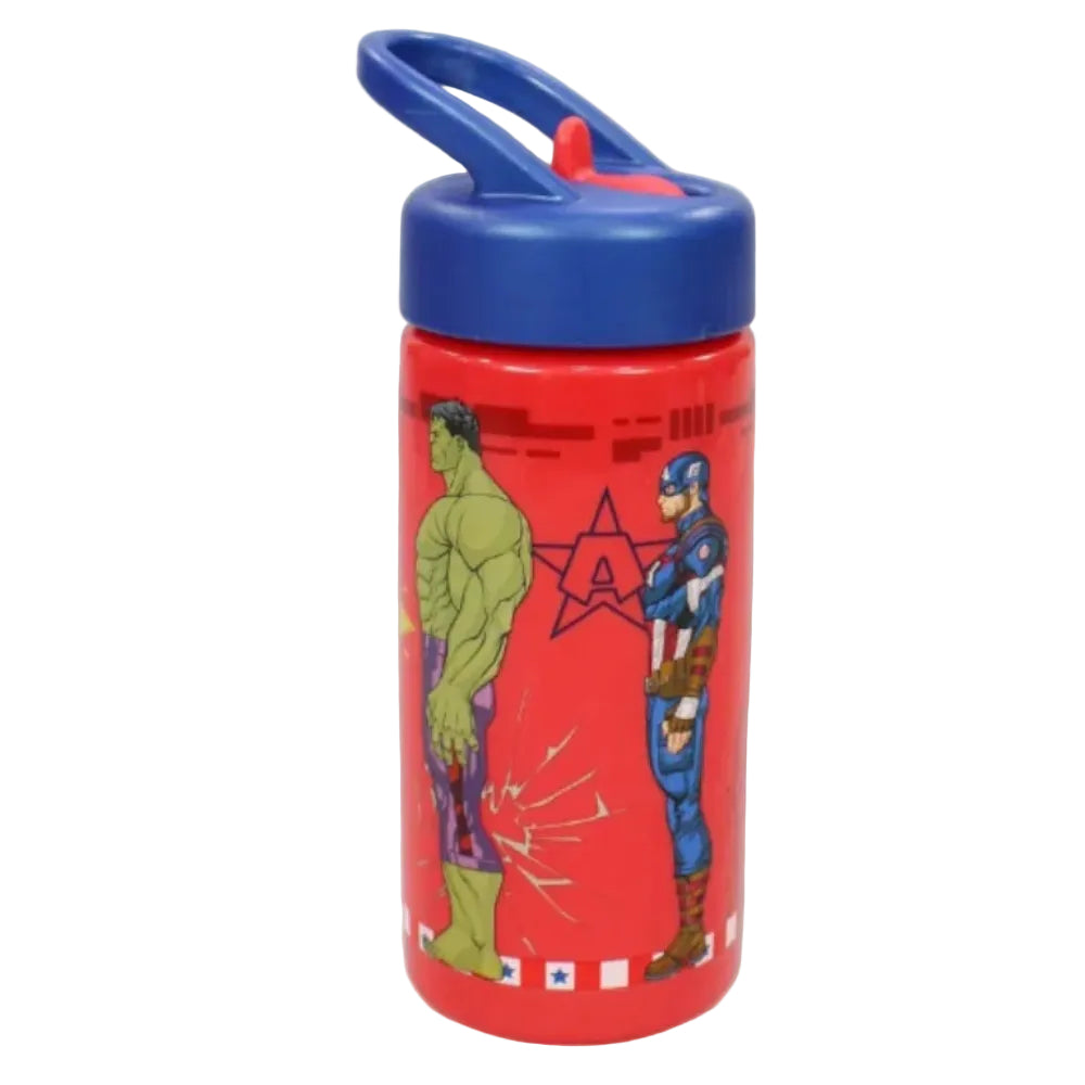 Stor Avengers Sports Water Bottle with Straw and Built-in Handle 410ml - Ourkids - Stor