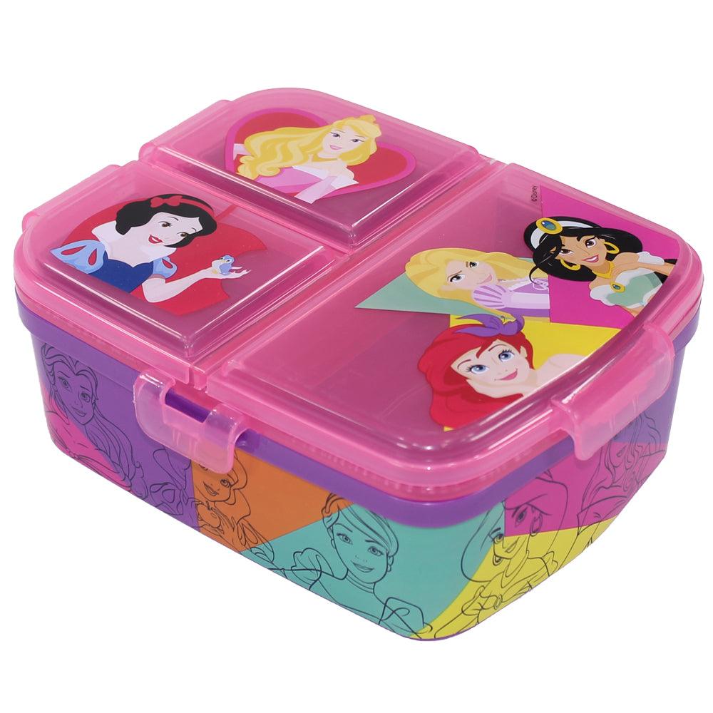 Stor Disney Princess XL Multi Compartment Rectangular Lunch Food Box Container - Ourkids - Stor