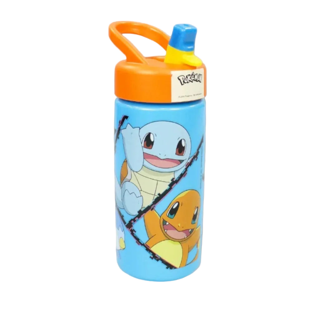 Stor Pokemon Sports Water Bottle with Straw and Built-in Handle 410ml - Ourkids - Stor