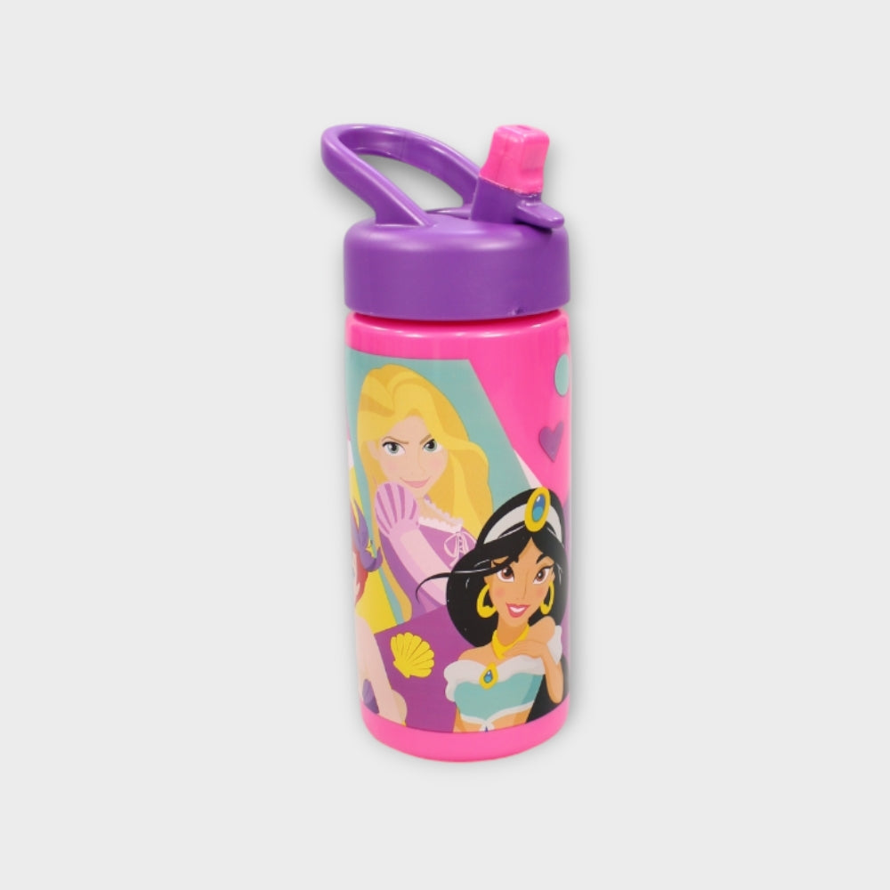 Stor Princesses Sports Water Bottle with Straw and Built-in Handle 410ml0 - Ourkids - Stor