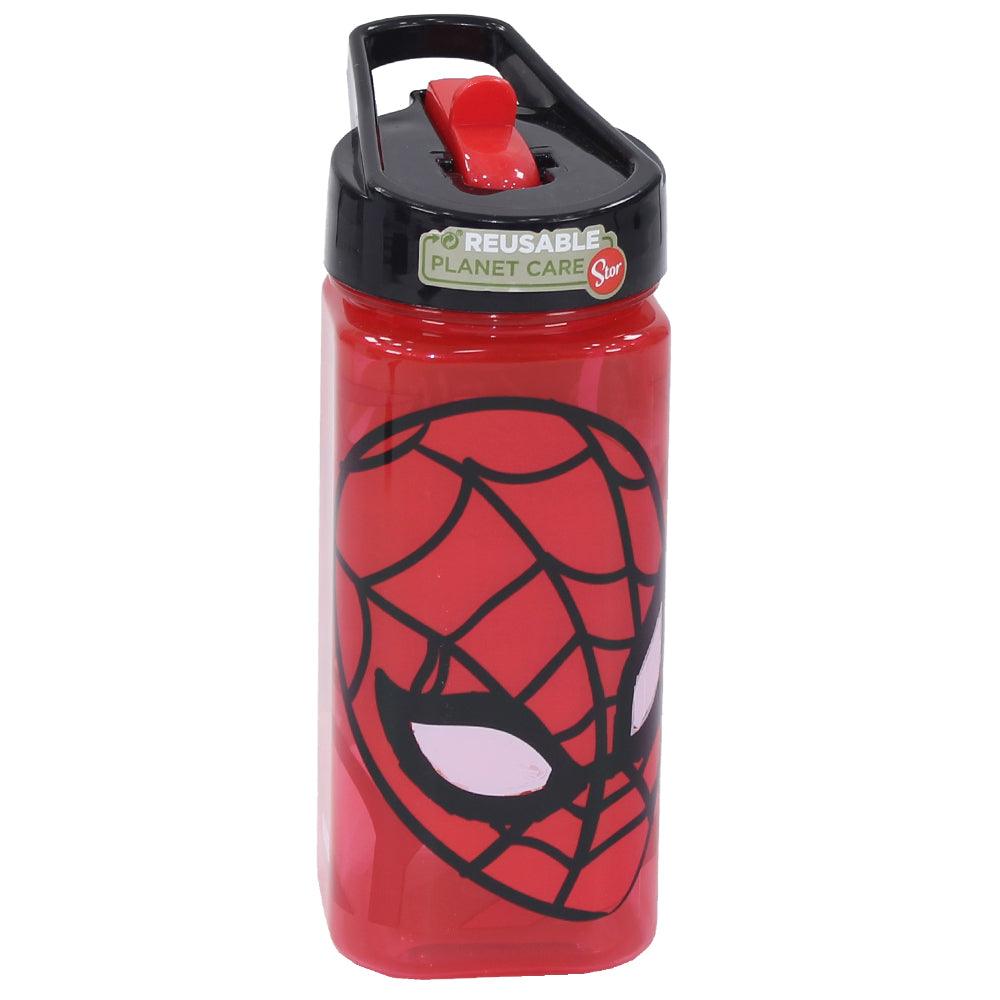 Stor Square Water Bottle 530 ml Spiderman Urban Web - Ourkids - Stor