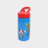 Stor Super Mario Sports Water Bottle with Straw and Built-in Handle 410ml - Ourkids - Stor