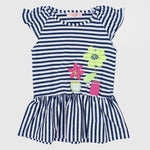 Striped Flowery Sleeveless Dress - Ourkids - Quokka