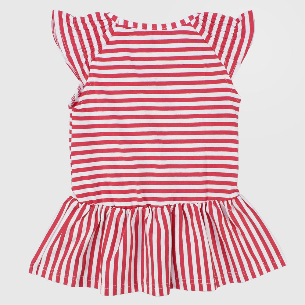 Striped Flowery Sleeveless Dress - Ourkids - Quokka