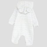 Striped Long-Sleeved Hooded Baby Footie - Ourkids - Berceau