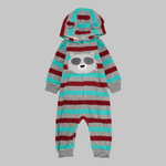 Striped Long-Sleeved Hooded Footless Onesie - Ourkids - Carter's