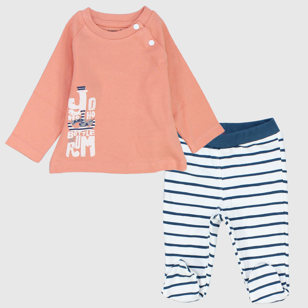 Striped Pants Long-Sleeved Pajama - Ourkids - Junior