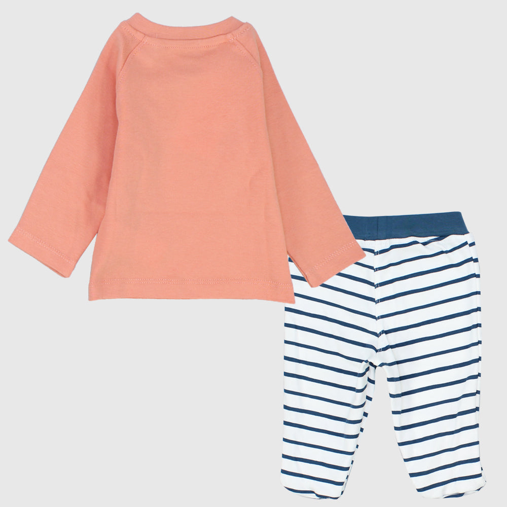 Striped Pants Long-Sleeved Pajama - Ourkids - Junior