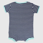 Striped Short-Sleeved Romper - Ourkids - Baby Land