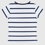 Striped Short-Sleeved T-Shirt - Ourkids - Pompelo