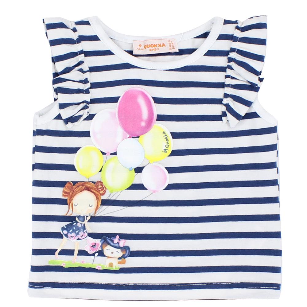 Striped Sleeveless Blouse - Ourkids - Quokka