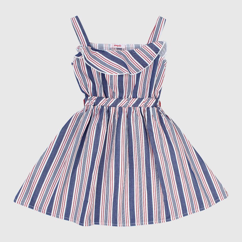 Striped Sleeveless Dress - Ourkids - Pompelo