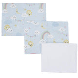 Sunny & Cloudy Bed Sheets Set - Ourkids - Berceau