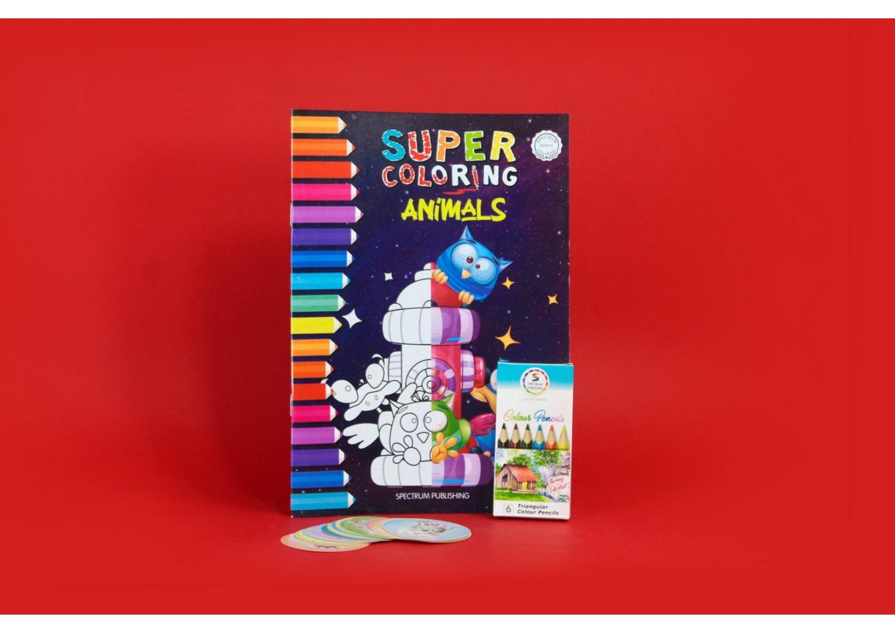 Super coloring animals book - Ourkids - Spectrum Publishing