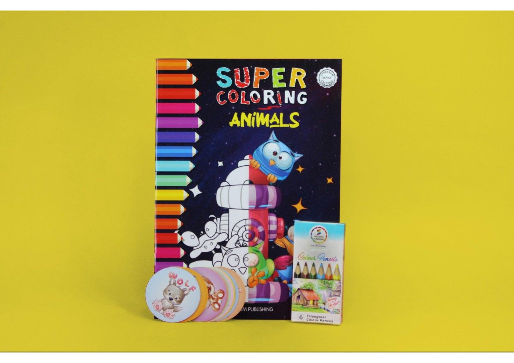 Super coloring animals book - Ourkids - Spectrum Publishing