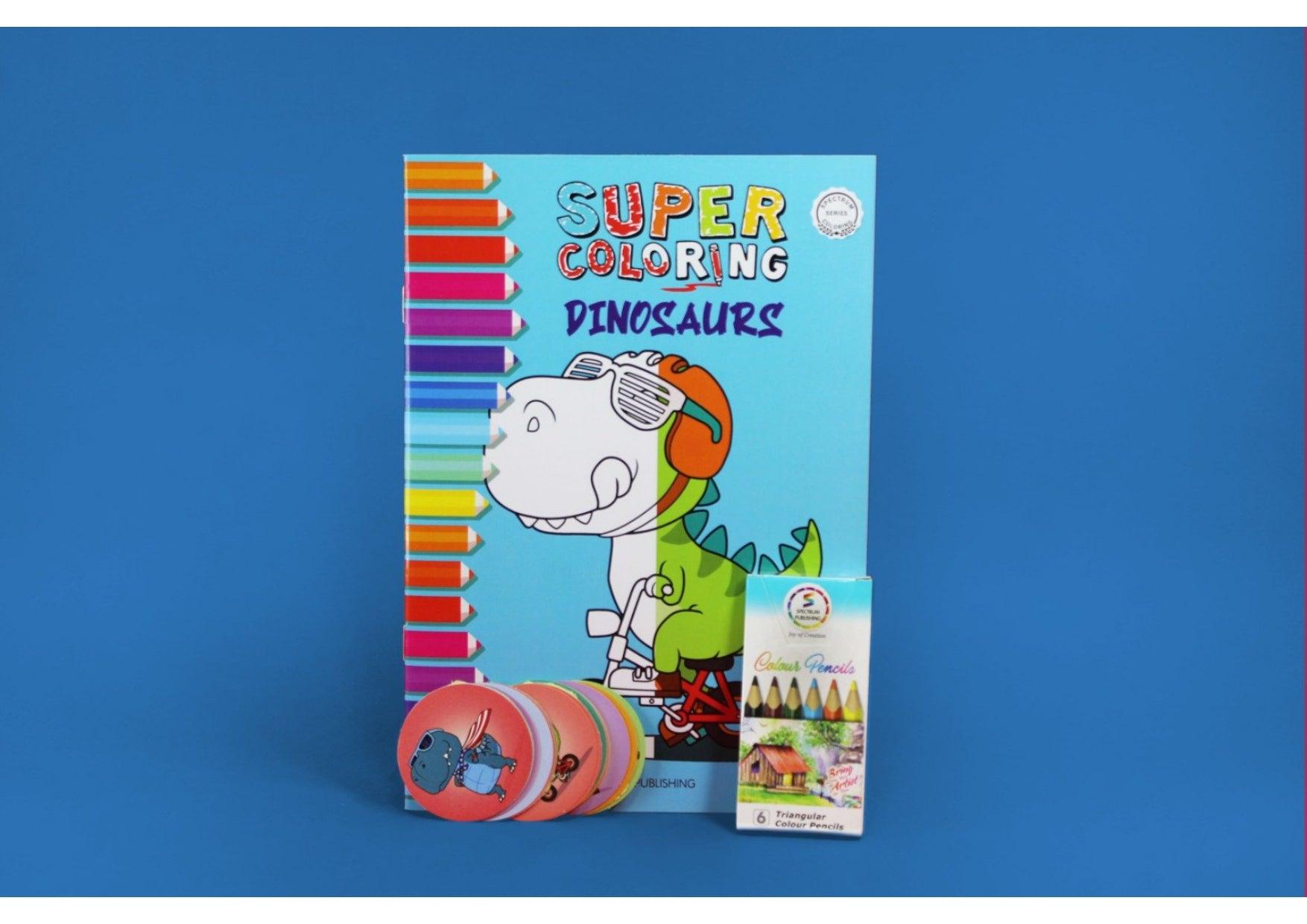 Super coloring dinosaurs book - Ourkids - Spectrum Publishing