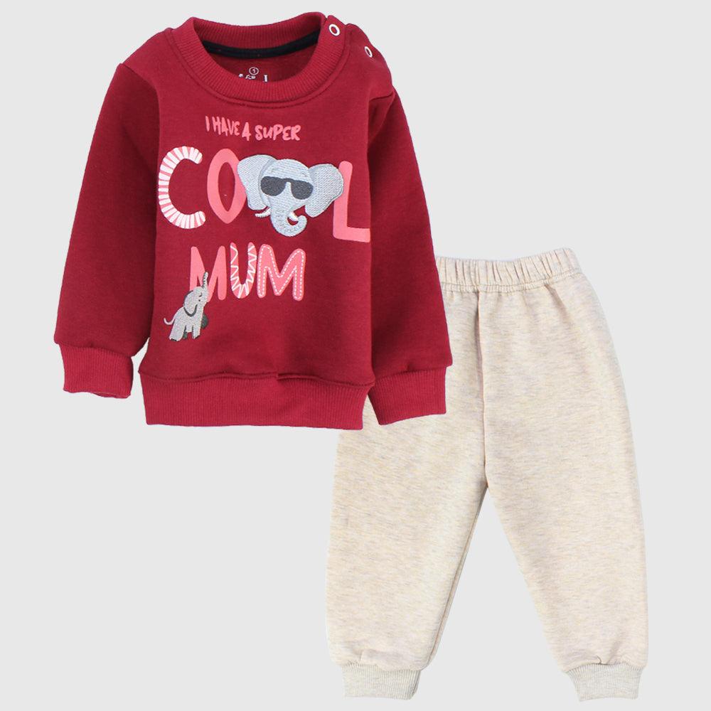 Super Cool Mum Long-Sleeved Fleeced Pajama - Ourkids - JOKY