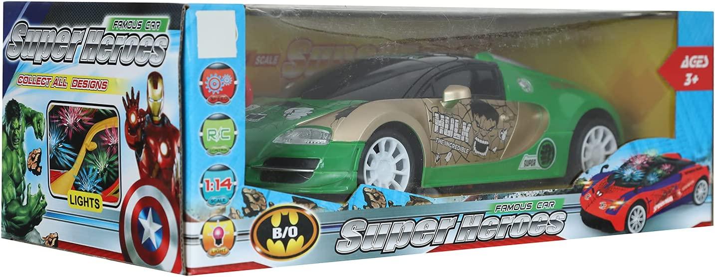 Super Heroes Racing Car With Remote Control (Hulk) - Ourkids - OKO