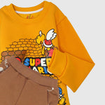 Super Mario Long-Sleeved Fleeced Pajama - Ourkids - JOKY